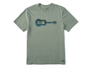 Life is Good Men's Crusher Lite Tee - Pine Guitarscape
