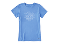 Life is Good Women's Crusher Tee - Breathe Sunflower Sunrise