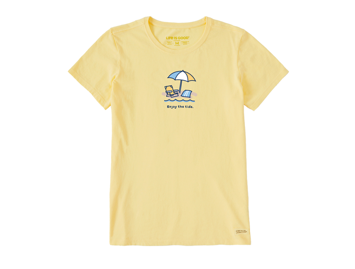 Life is Good Women's Crusher Tee - Enjoy the Tide