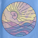 Life is Good Women's Crusher Tee - Ocean Watercolor