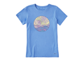 Life is Good Women's Crusher Tee - Ocean Watercolor