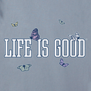 Life is Good Women's Crusher Tee - LIG Monarch Butterflies
