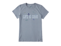 Life is Good Women's Crusher Tee - LIG Monarch Butterflies