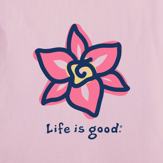 Life is Good Women's Crusher Tee - Orchid