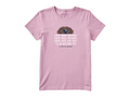 Life is Good Women's Crusher Tee - I'll Be Watching You Chocolate Lab