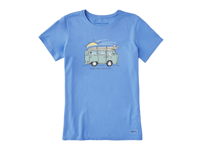 Life is Good Women's Crusher Tee - Quirky Surf Seagull