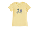 Life is Good Women's Crusher Vee - Bike Flower Baskets