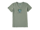 Life is Good Women's Crusher Vee - Every Day Is Earth Day