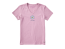 Life is Good Women's Crusher Vee - LIG Daisy