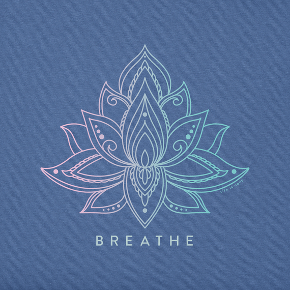 Life is Good Women's Crusher Vee - Lotus Breathe