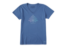 Life is Good Women's Crusher Vee - Lotus Breathe