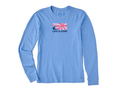 Life is Good Women's Long Sleeve Crusher Tee - Sunshine Wave