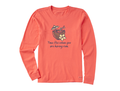 Life is Good Women's Long Sleeve Crusher Tee - Time Flies When You are Having Rum