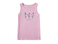 Life is Good Women's Crusher Tank - Botanical Flowers Peace