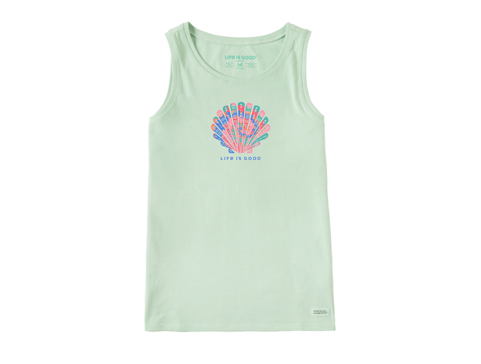 Life is Good Women's Crusher Tank - Tie Dye Tribal Shell