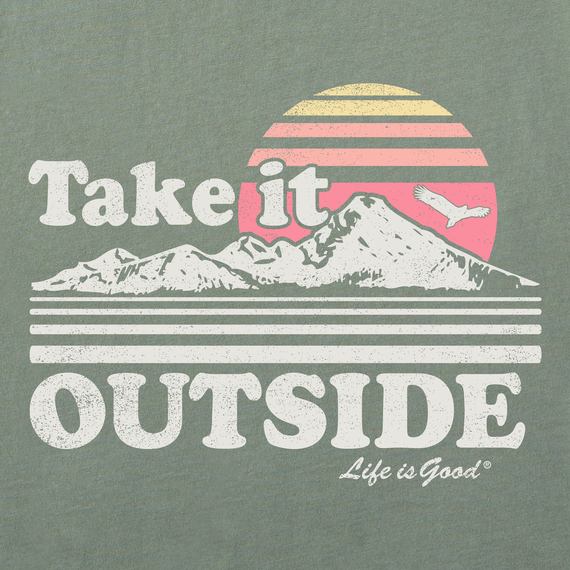 Life is Good Women's Crusher Tank - Take It Outside Retro