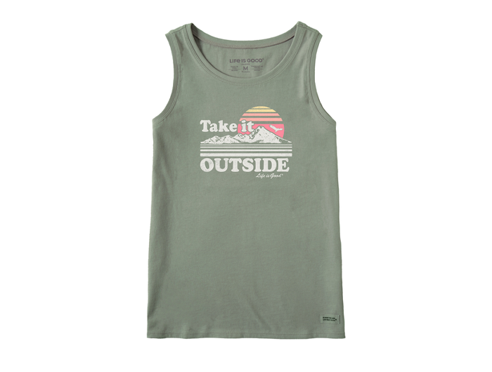 Life is Good Women's Crusher Tank - Take It Outside Retro