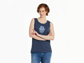 Life is Good Women's Crusher Tank - Hamsa Lotus