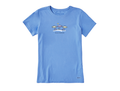 Life is Good Women's Crusher Lite Tee - Social Network Umbrellas