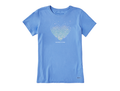 Life is Good Women's Crusher Lite Tee - Kindness is Free Evaporating Heart