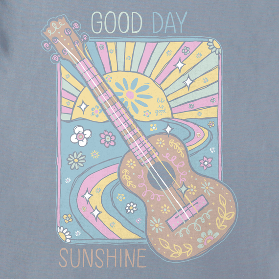 Life is Good Women's Crusher Lite Tee - Good Day Sunshine Guitar