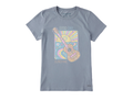 Life is Good Women's Crusher Lite Tee - Good Day Sunshine Guitar