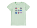 Life is Good Women's Crusher Lite Tee - Hearts & Paws