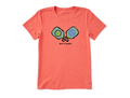 Life is Good Women's Crusher Lite Tee - Keep It Simple Pickleball