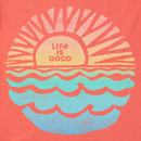 Life is Good Women's Crusher Lite Tee - Sun Sea