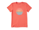 Life is Good Women's Crusher Lite Tee - Sun Sea
