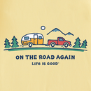 Life Is Good Women's Crusher Lite Vee - On the Road Again Trailer