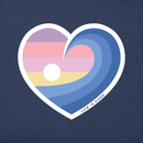 Life Is Good Women's Crusher Lite Vee - Sunrise Surf Heart