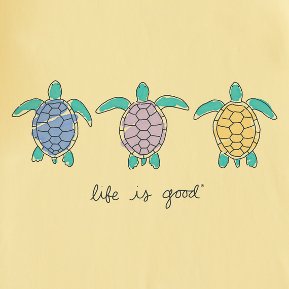 Life Is Good Women's Crusher Lite Vee - Three Turtles