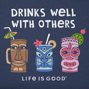 Life Is Good Women's Crusher Lite Vee - Tiki Drinks Well