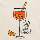 Life Is Good Women's Crusher Lite Vee - Aperol Spritz