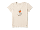 Life Is Good Women's Crusher Lite Vee - Aperol Spritz