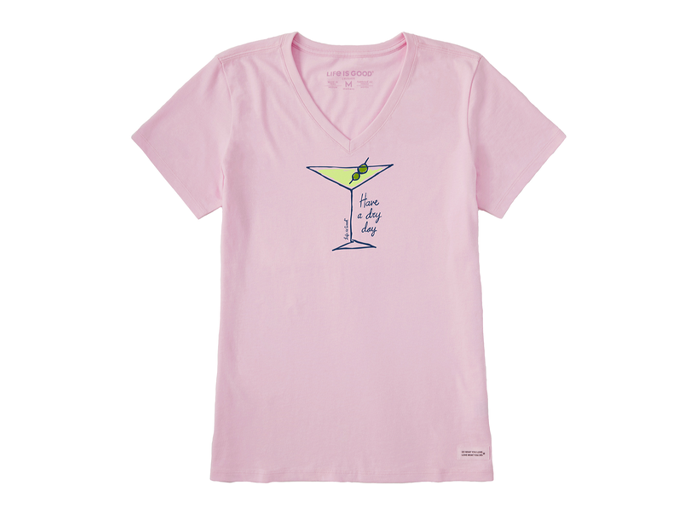 Life Is Good Women's Crusher Lite Vee - Dry Day Martini