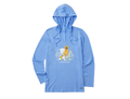 Life is Good Women's Long Sleeve Hooded Crusher Lite Tee - Realisn't Golden Retriever Adirondack