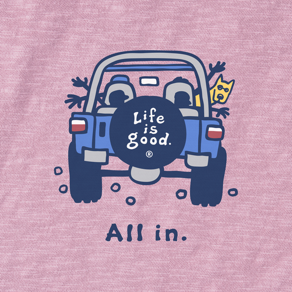 Life is Good Women's Textured Slub Tank - All In ATV