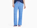 Life is Good Women's Lightweight Sleep Pant - Wildflower Sketch Pattern