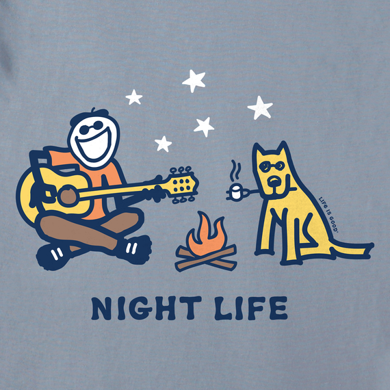 Life is Good Men's Crusher Tee - Night Life