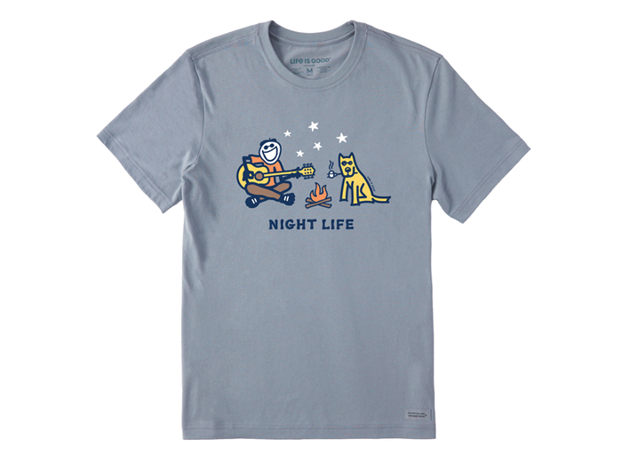 Life is Good Men's Crusher Tee - Night Life