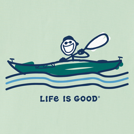 Life is Good Men's Crusher Tee - Kayak Jake