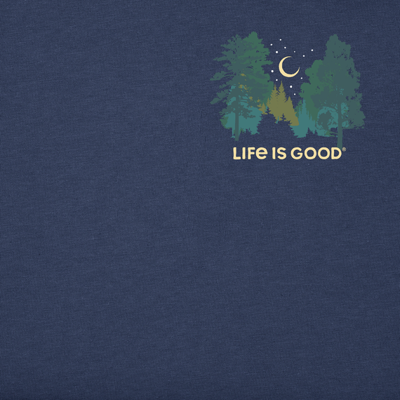 Life is Good Men's Crusher Tee - Log On Campfire