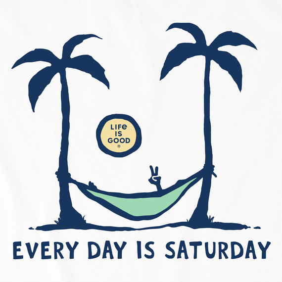 Life is Good Men's Crusher Tee - Saturday Hammock Palms