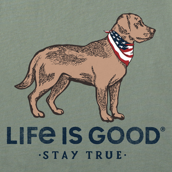 Life is Good Men's Crusher Tee - Stay True Dog