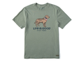 Life is Good Men's Crusher Tee - Stay True Dog