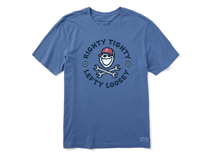 Life is Good Men's Crusher Tee - Righty Tighty Lefty Loosey