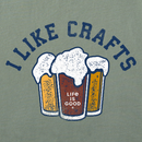 Life is Good Men's Crusher Tee - I Like Crafts