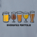 Life is Good Men's Crusher Tee - Diversified Portfolio Beer Glass